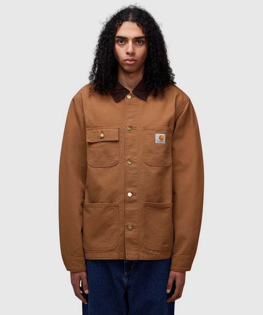 Carhartt WIP Michigan Coat (Hamilton Brown / Tobacco Rinsed - L) - Size L